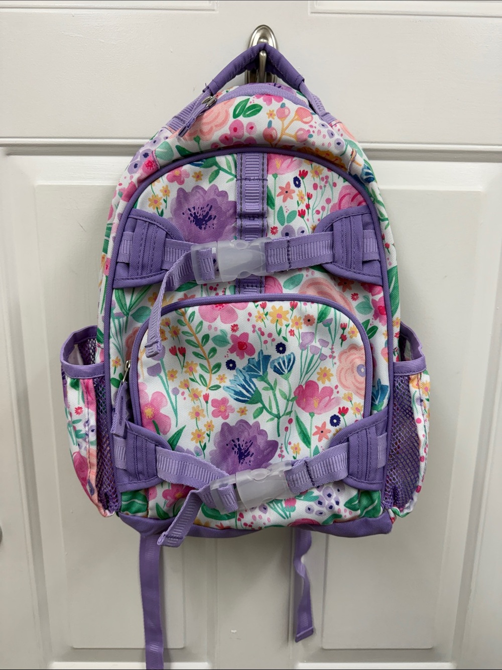 Pottery Barn Kids Backpack- Girls Floral Purple Kids Backpack